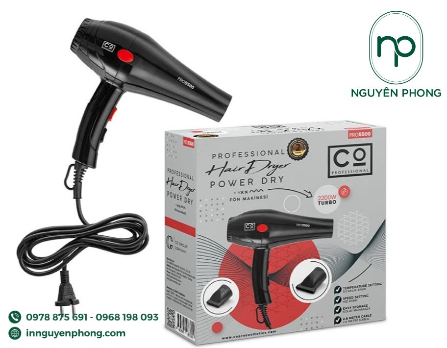 Mẫu hộp carton đựng máy sấy 5 lớp 